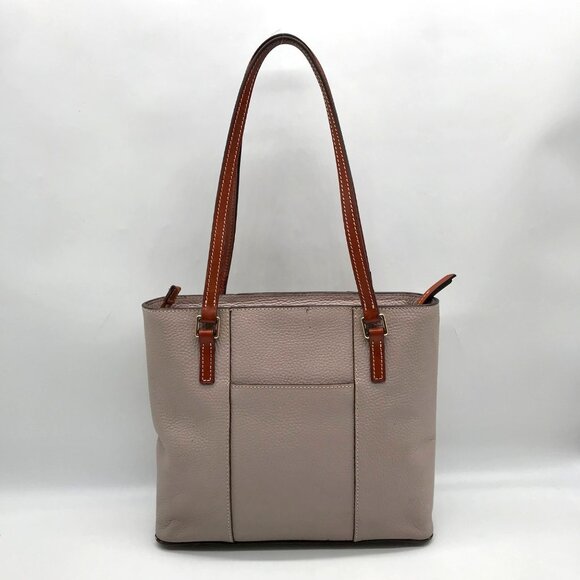 Dooney & Bourke Gray Pebbled Grain Lexington Shopper Tote - Picture 2 of 12